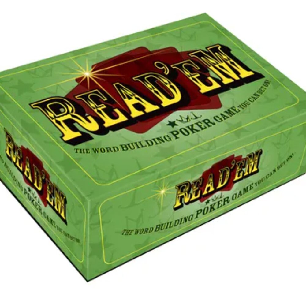 READ EM Poker Game RARE Family Card Game Educational Word Game, Factory Sealed